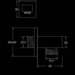 120 1660 WALL MOUNTED ELBOW OUTLET 1