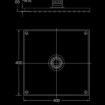 120 1689 RAIN SHOWER 400 X 400 X 8 MM 3