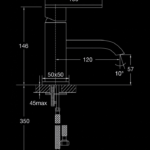 135 1011 SINGLE LEVER BASIN MIXER WITHOUT POP UP WASTE 2