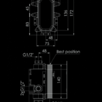 010 2110 3 CONCEALED SET FOR ALL SINGLE LEVER BATH-SHOWER AND SHOWER MIXERS 1