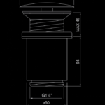 100 1691 WASTE WITH PUSH-DOWN 1