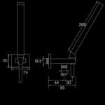 135 1670 HAND SHOWER SET 3