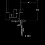 160 1511 SINGLE LEVER BASIN MIXER WITHOUT POP UP WASTE 1