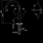 170 1401 SINGLE LEVER SINK MIXER 1