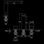 170 2000 3-HOLE BASIN MIXER 1