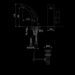 180 1000 SINGLE LEVER BASIN MIXER WITH POP UP WASTE 1