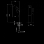 180 1700 SINGLE LEVER BASIN MIXER 3