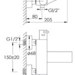 180 3100 EXPOSED THERMOSTATIC MIXER 3