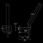 200 1670 HAND SHOWER SET 2