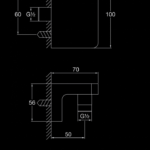 230 1660 WALL MOUNTED ELBOW OUTLET 1