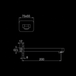 230 2310 WALL SPOUT FOR BASIN OR BATHTUB 1