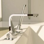 230 2400 4-HOLE DECK MOUNTED BATH MIXER 1
