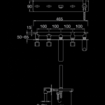 230 2692 5-HOLE WALL MOUNTED BATH MIXER 1