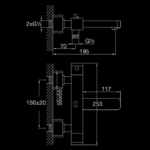 230 3100 EXPOSED THERMOSTATIC MIXER 2