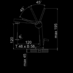 240 1025 SINGLE LEVER BASIN MIXER WITHOUT POP UP WASTE 1