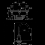 250 2000 3-HOLE BASIN MIXER 1