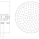 390 1685 Shower head 210mm 1