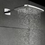 390 7722 WALL RAIN OVERHEAD SHOWER SET 570 X 405 MM 2